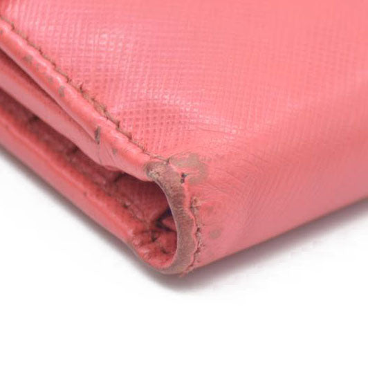 Salvatore Ferragamo Vara Leather Bifold Wallet Pink