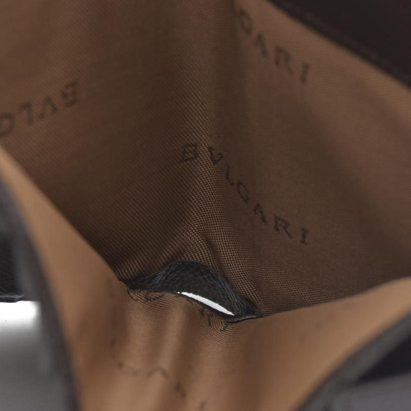 BVLGARI Classico Leather Bifold Wallet Brown