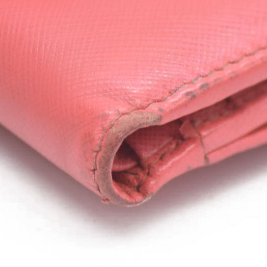 Salvatore Ferragamo Vara Leather Bifold Wallet Pink