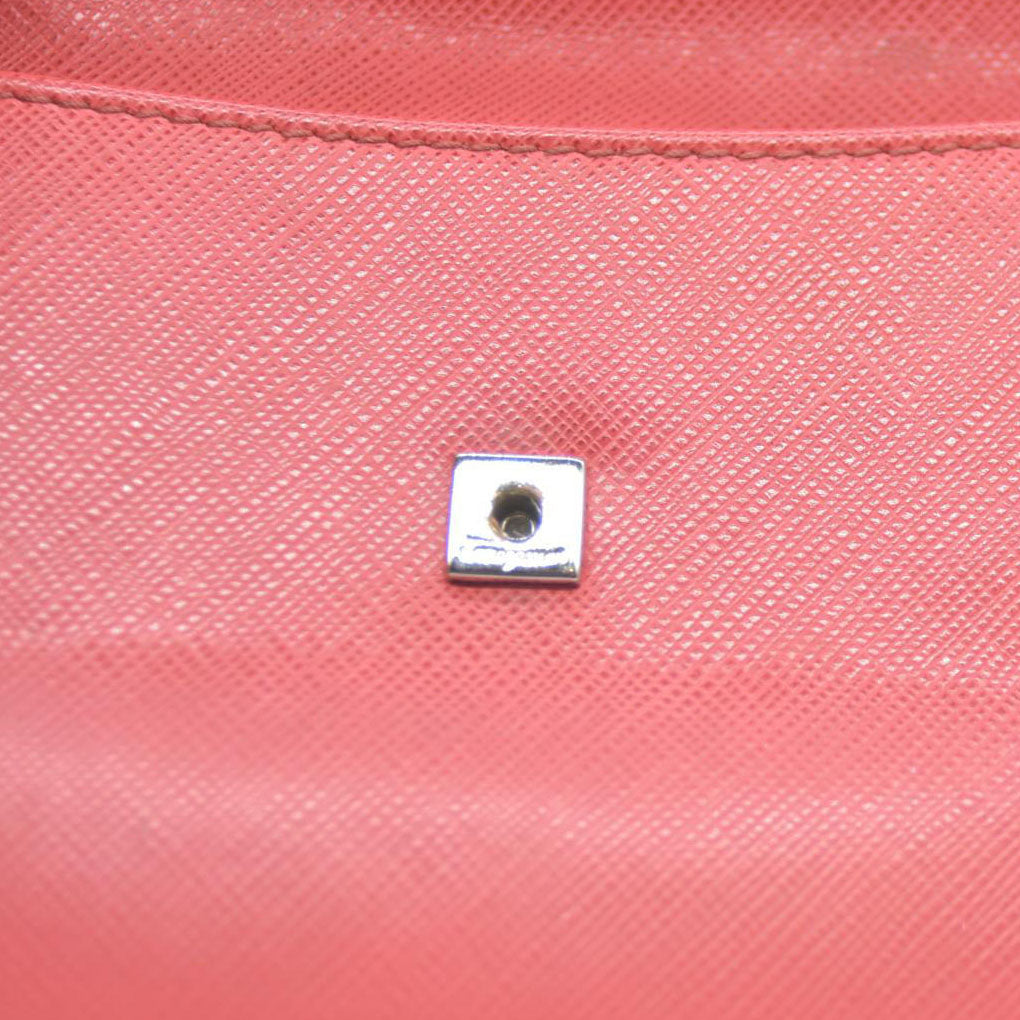 Salvatore Ferragamo Vara Leather Bifold Wallet Pink