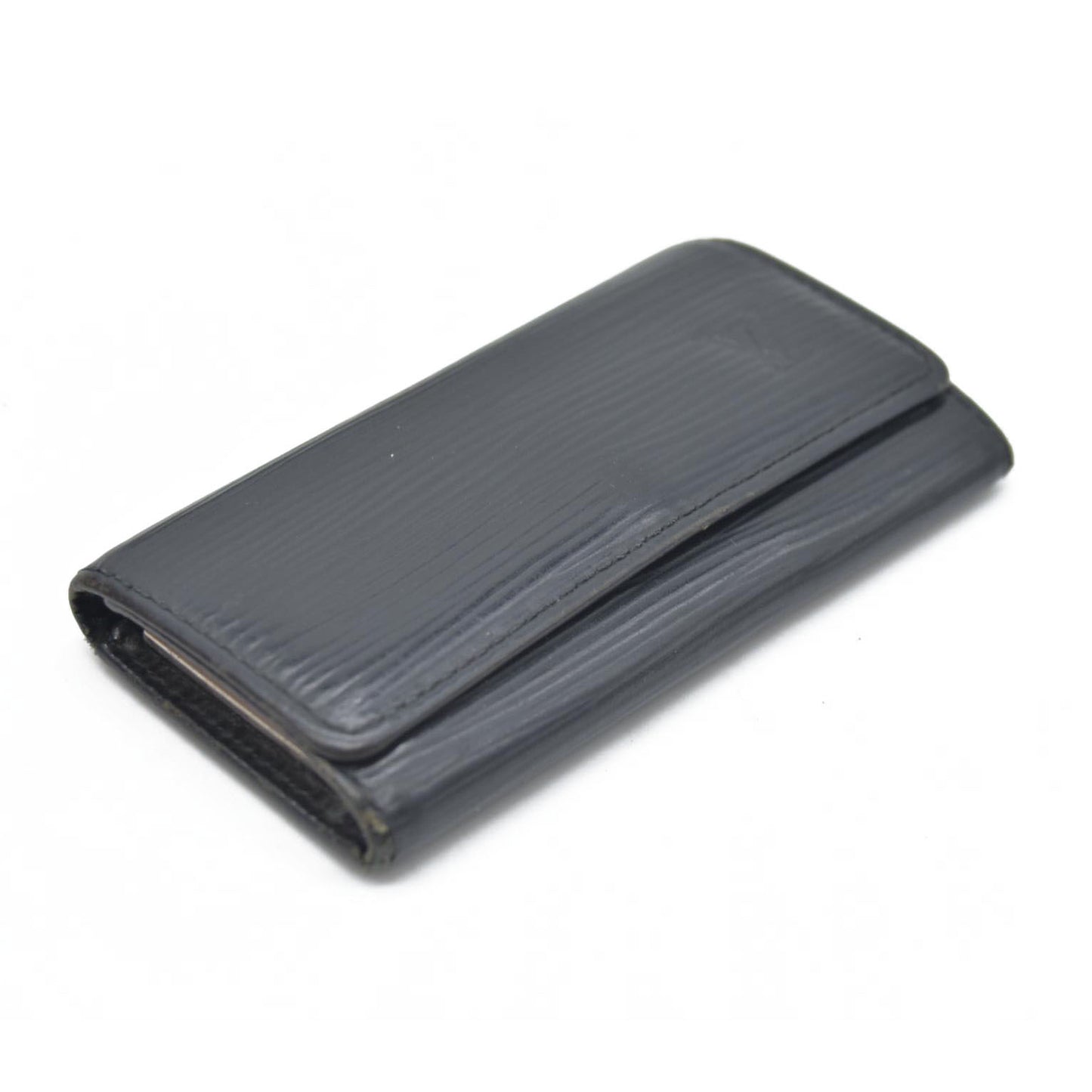 Louis Vuitton Epi Multicles Leather 4 Ring Key Case Black