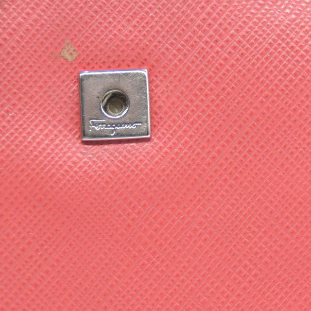 Salvatore Ferragamo Vara Leather Bifold Wallet Pink