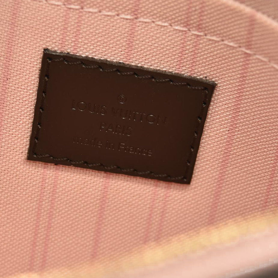 Louis Vuitton  Damier Ebene Neo Neverfull MM Rose Ballerine AR2108