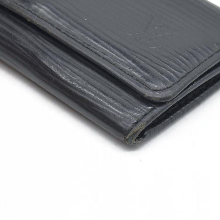 Louis Vuitton Epi Multicles Leather 4 Ring Key Case Black