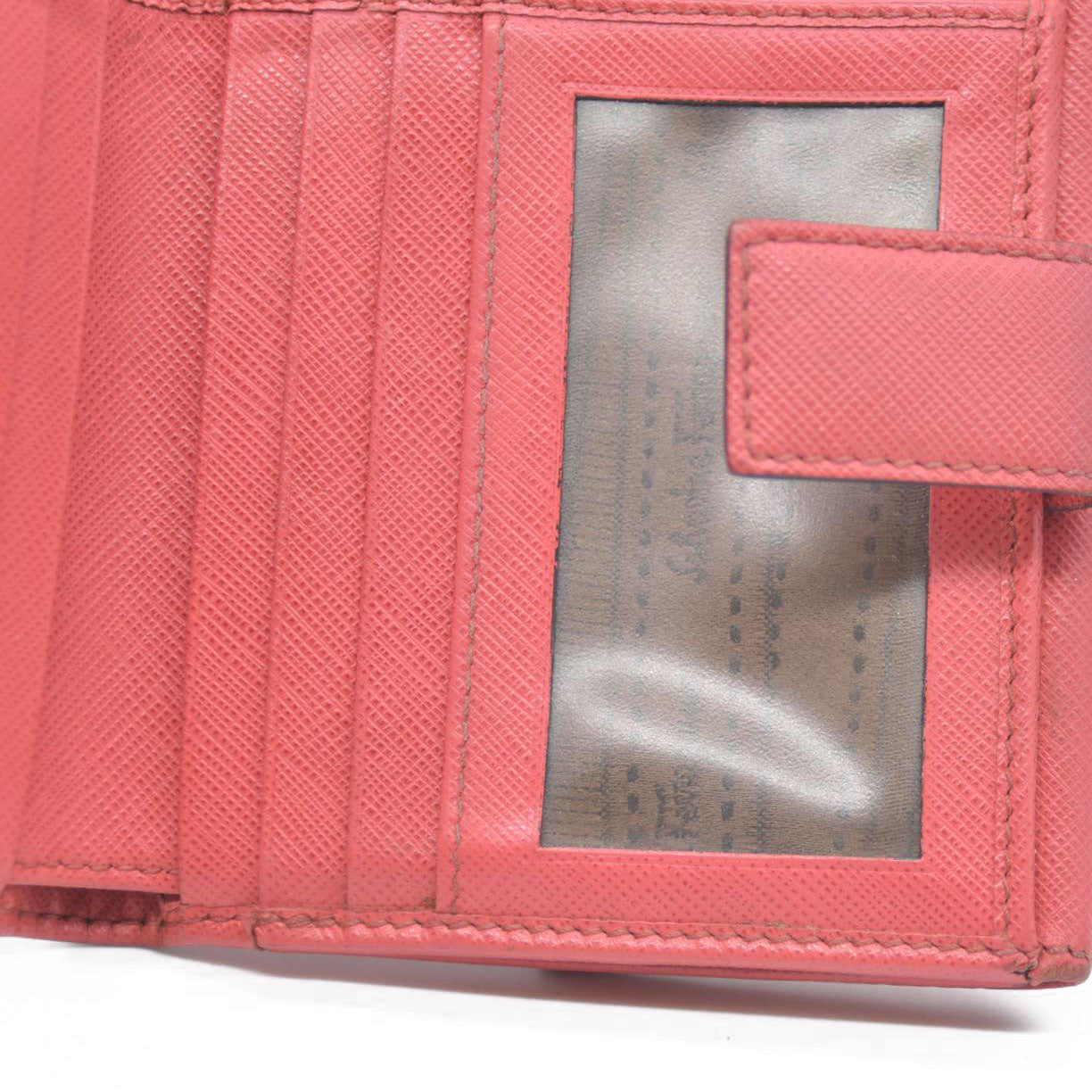 Salvatore Ferragamo Vara Leather Bifold Wallet Pink