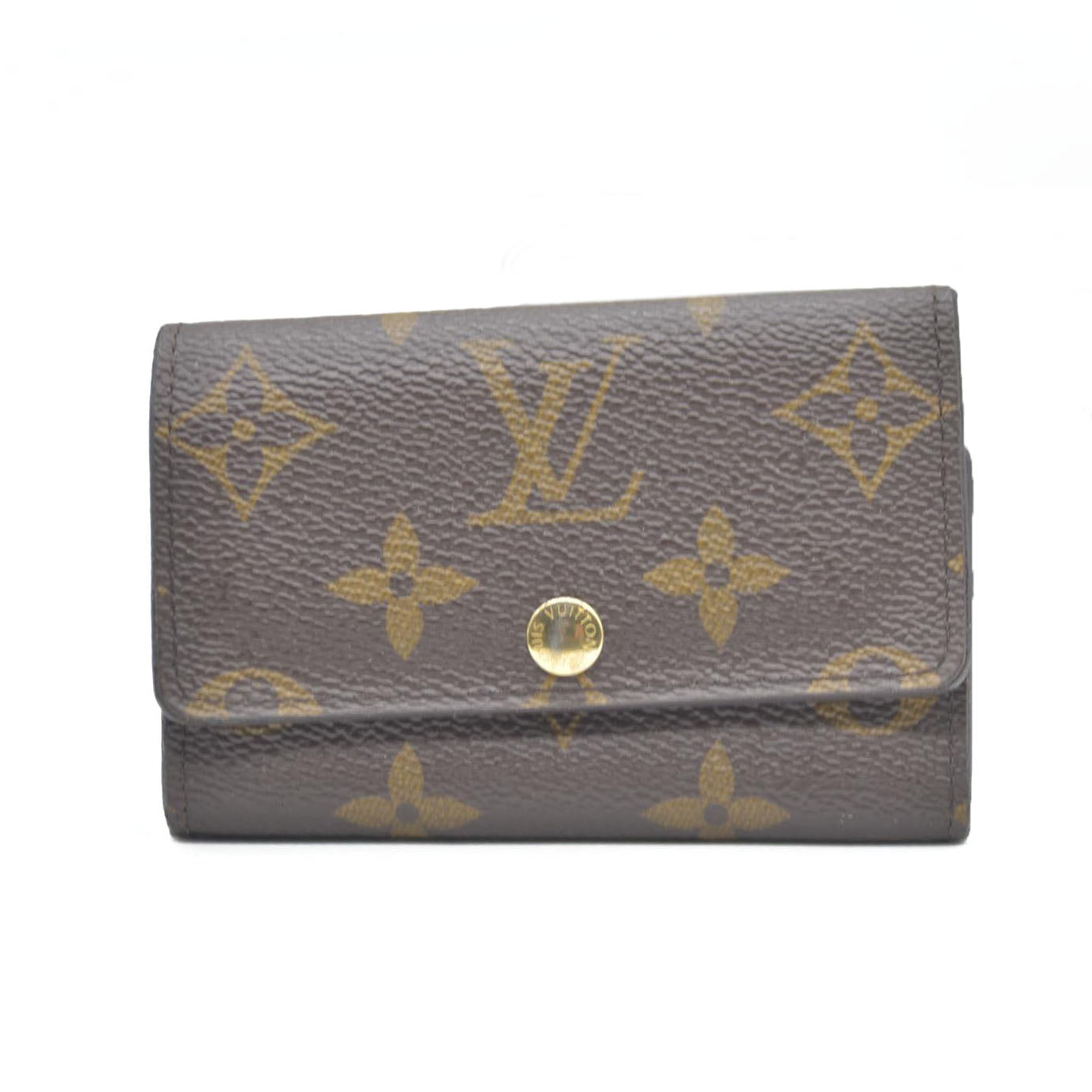 Louis Vuitton Monogram Multicles 6 Ring Key Case Brown RFID