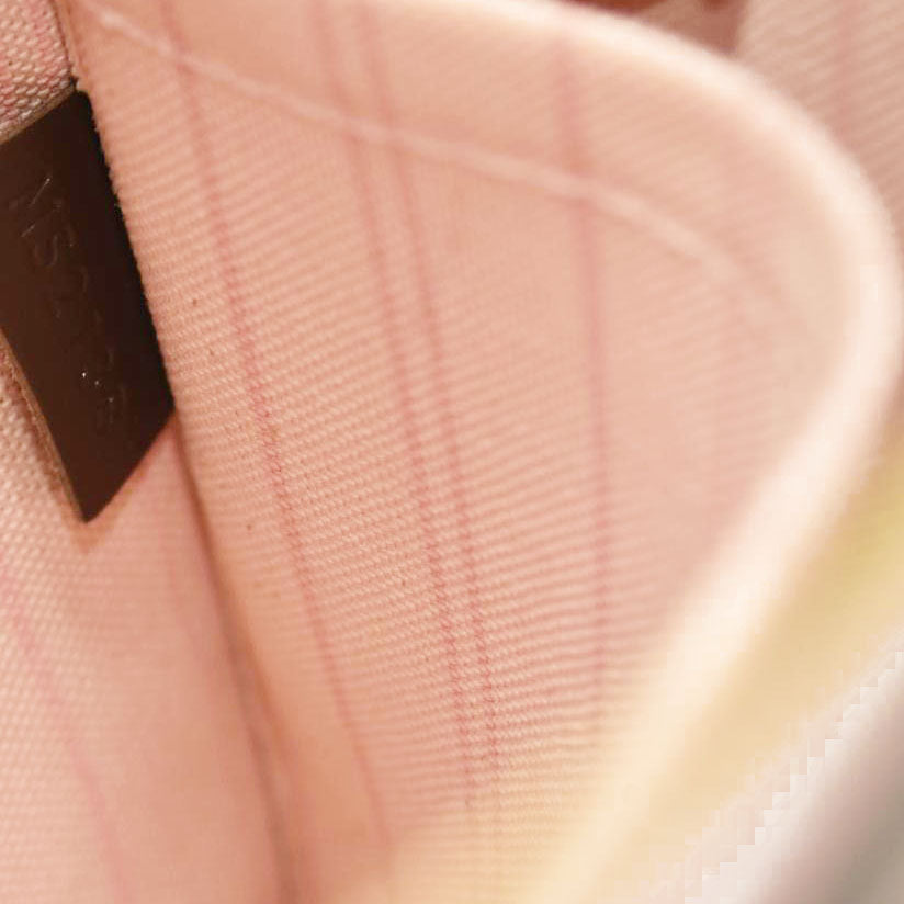 Louis Vuitton  Damier Ebene Neo Neverfull MM Rose Ballerine AR2108