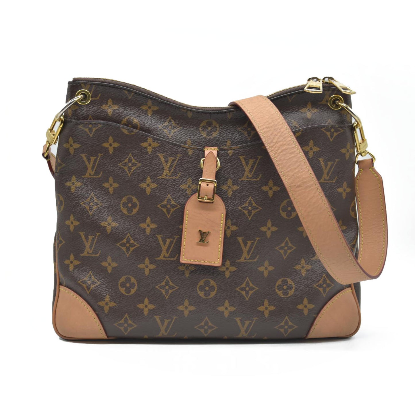 $2230  Louis Vuitton  Monogram Odeon MM Natural