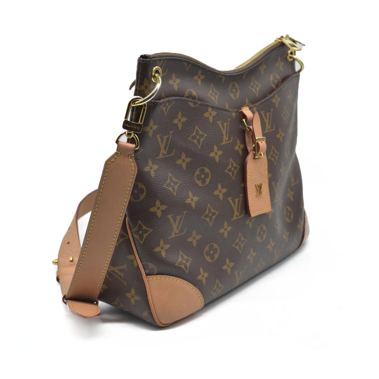 $2230  Louis Vuitton  Monogram Odeon MM Natural