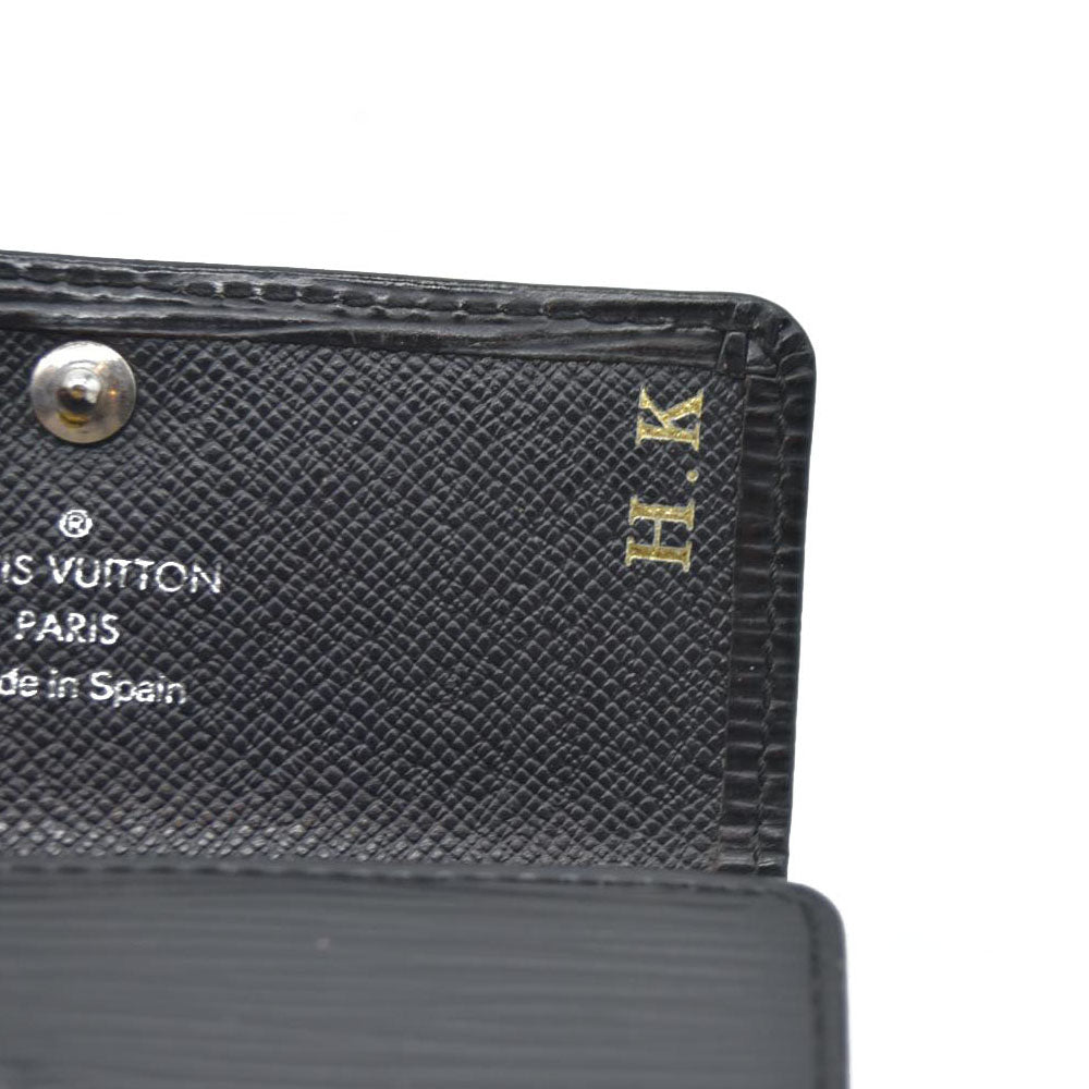 Louis Vuitton Epi Multicles Leather 4 Ring Key Case Black