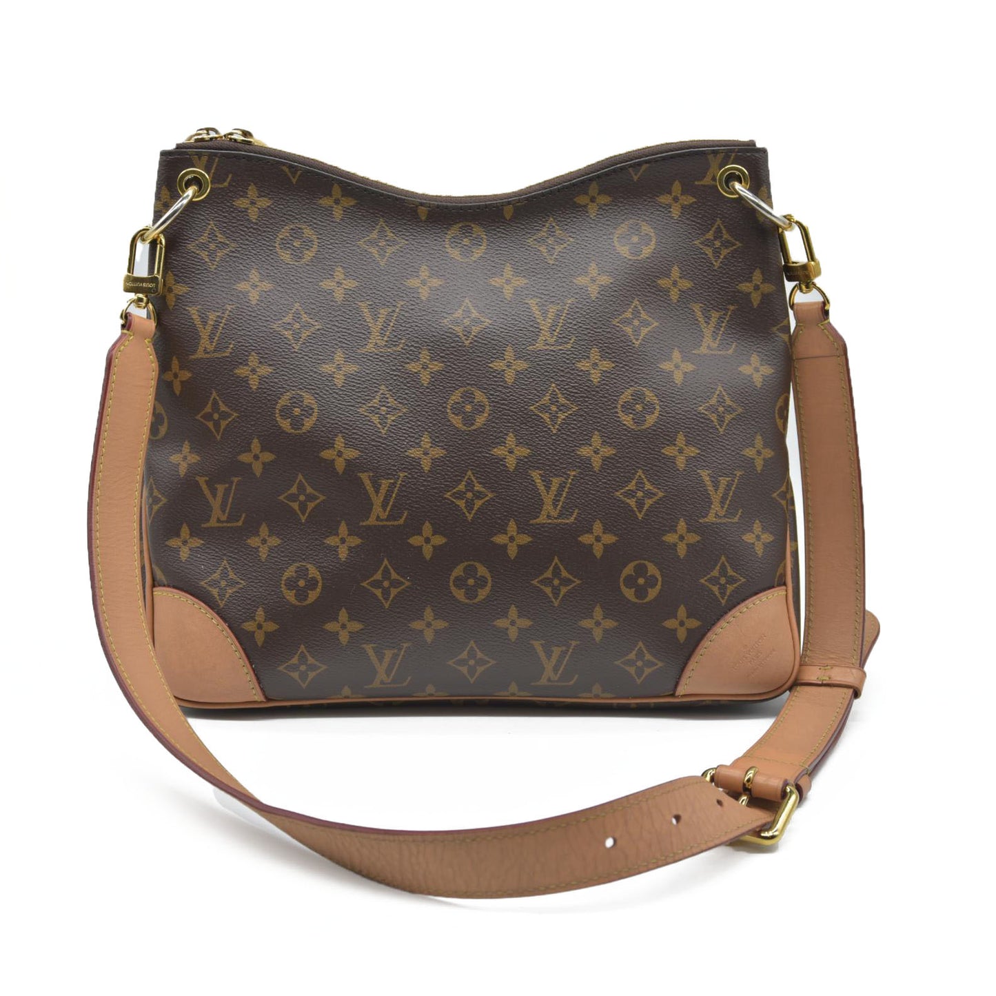 $2230  Louis Vuitton  Monogram Odeon MM Natural