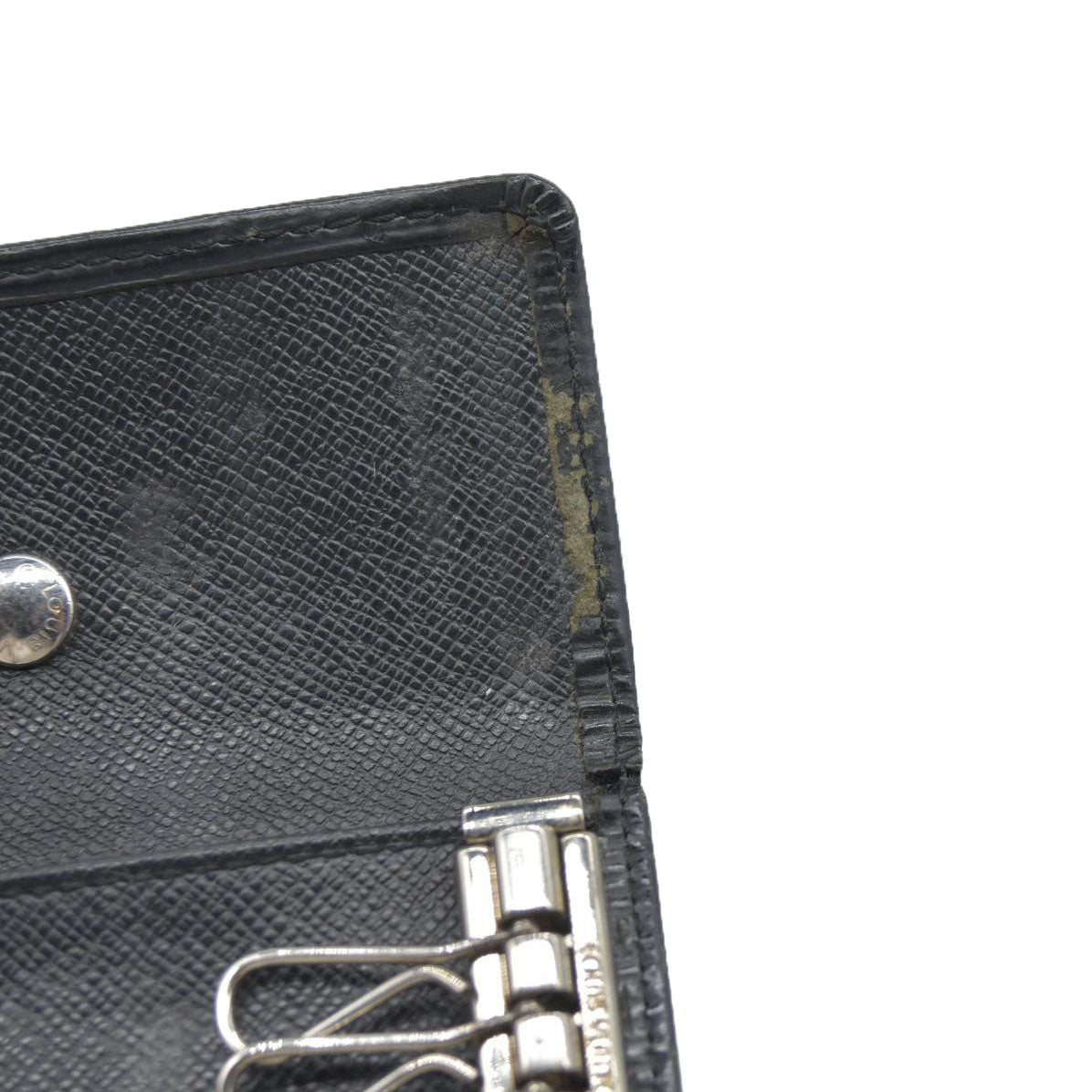 Louis Vuitton Epi Multicles Leather 4 Ring Key Case Black