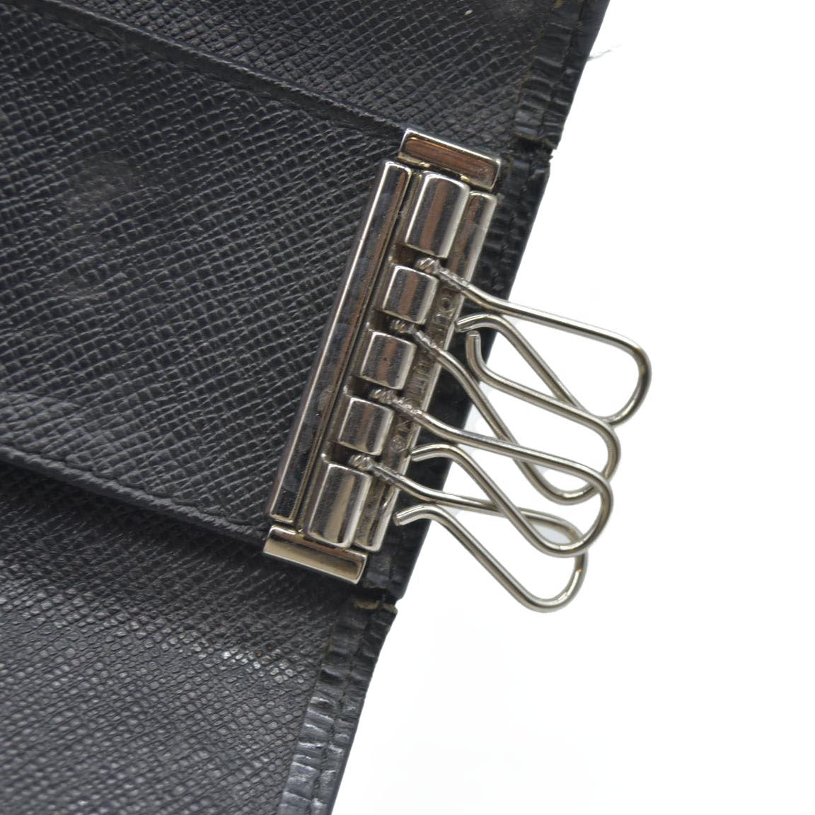 Louis Vuitton Epi Multicles Leather 4 Ring Key Case Black