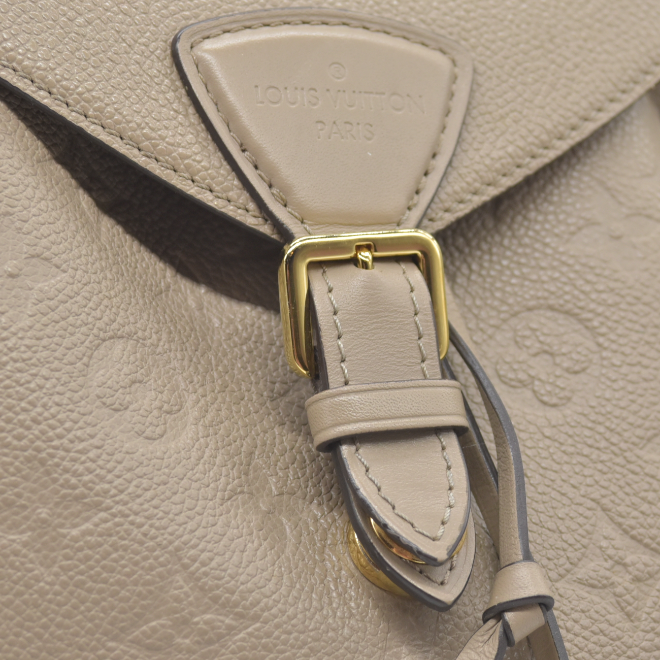 $2980 2021 Louis Vuitton Empreinte Montsouris NM Backpack Tourterelle