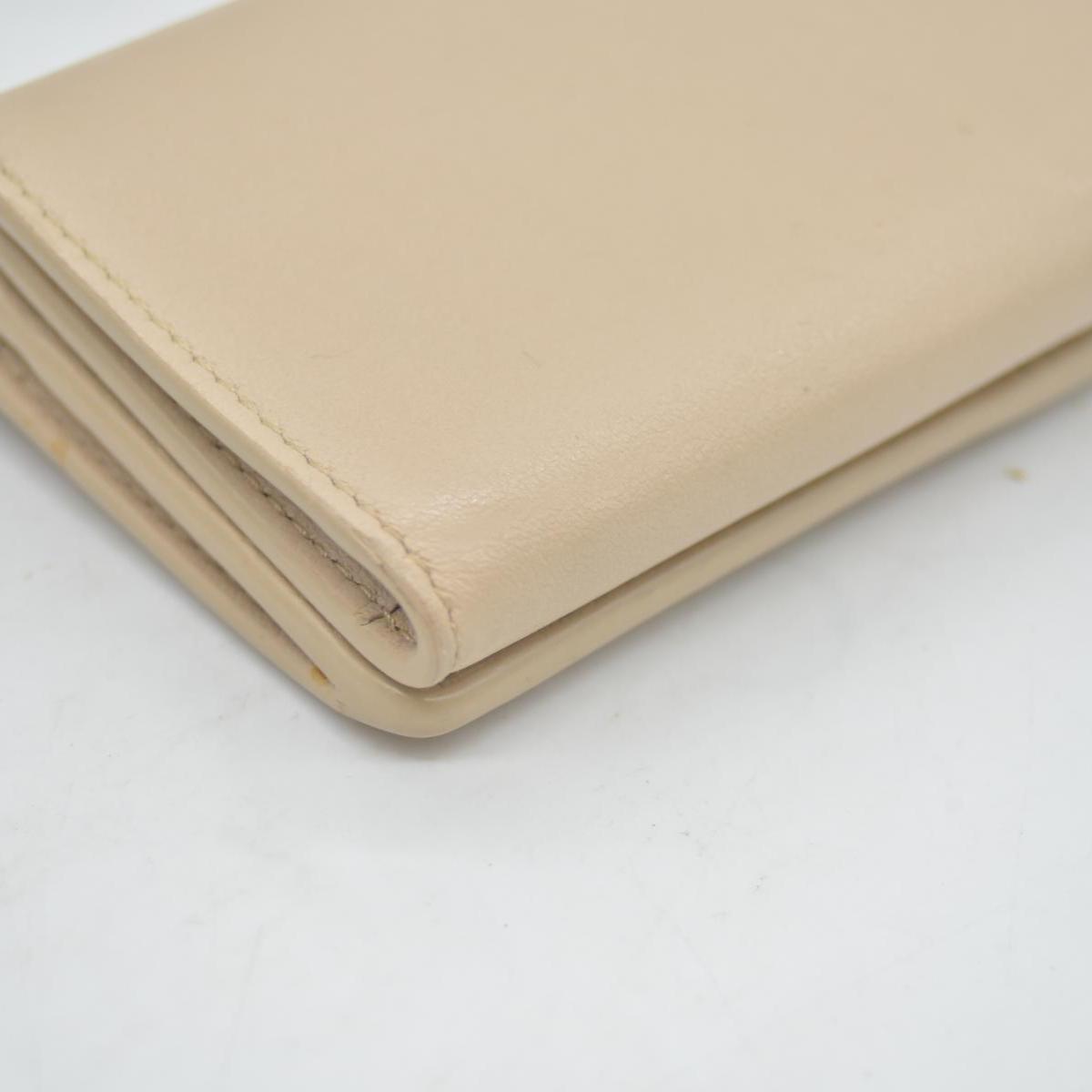 $450 BALENCIAGA Envelope Trifold Compact Wallet Beige CONSIGNMENT