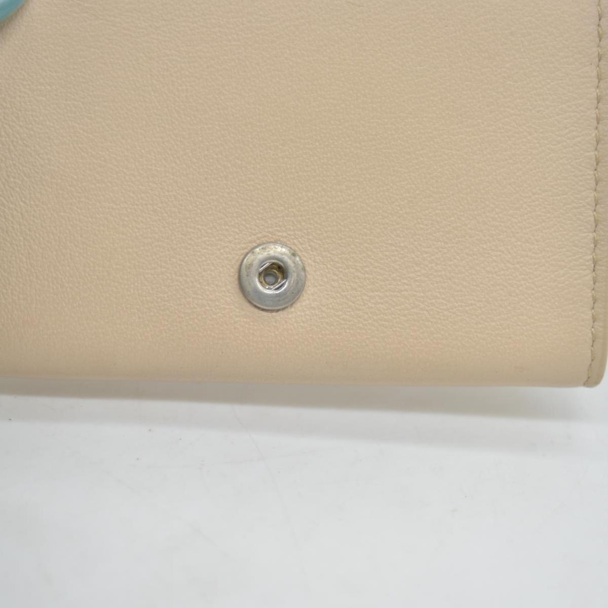 $450 BALENCIAGA Envelope Trifold Compact Wallet Beige CONSIGNMENT