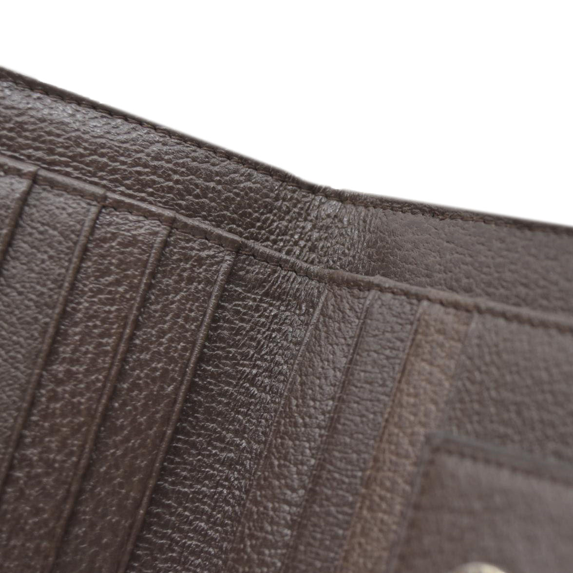 BVLGARI Logo Mania Canvas Bifold Wallet Beige