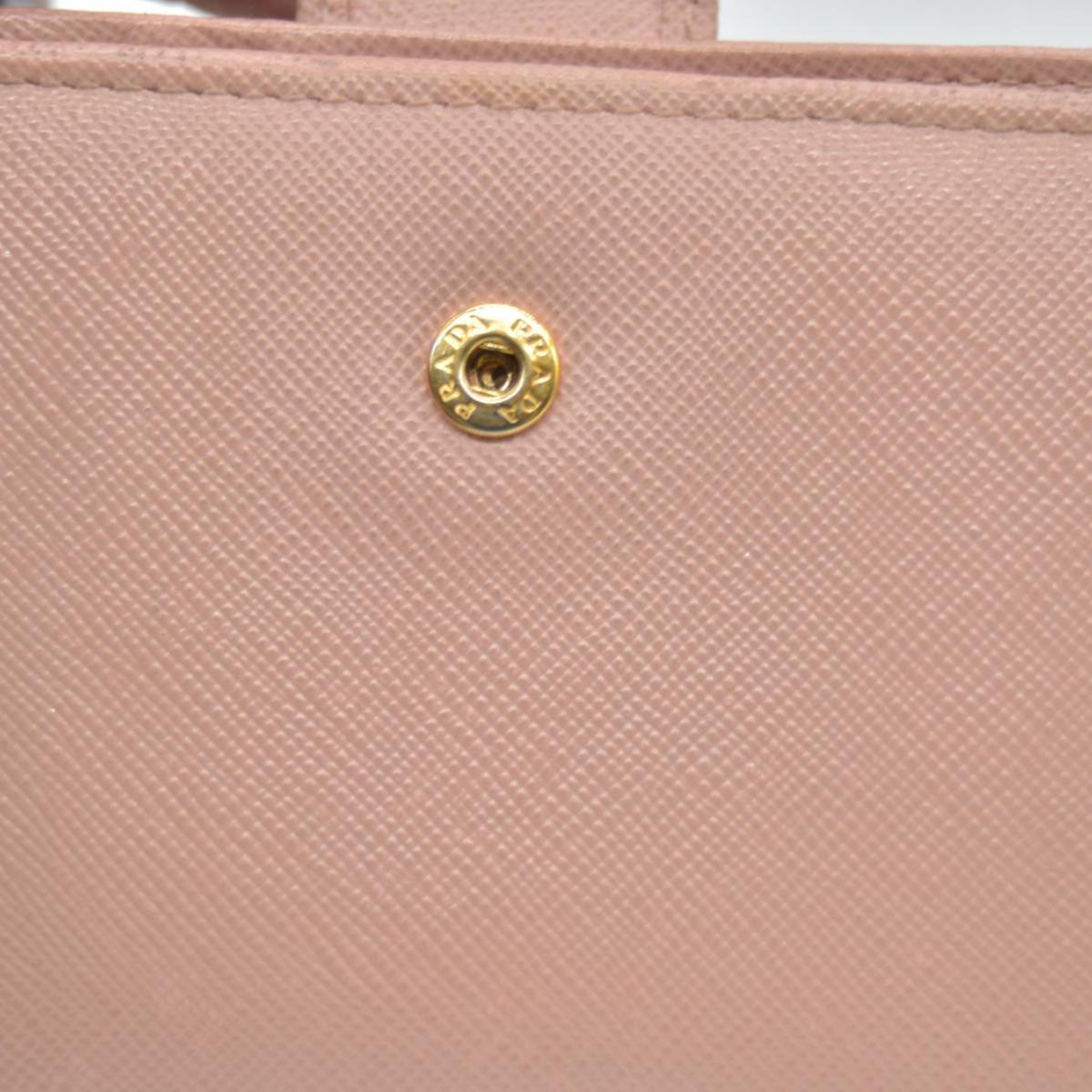 $650 PRADA Saffiano Compact Wallet Pink CONSIGNMENT
