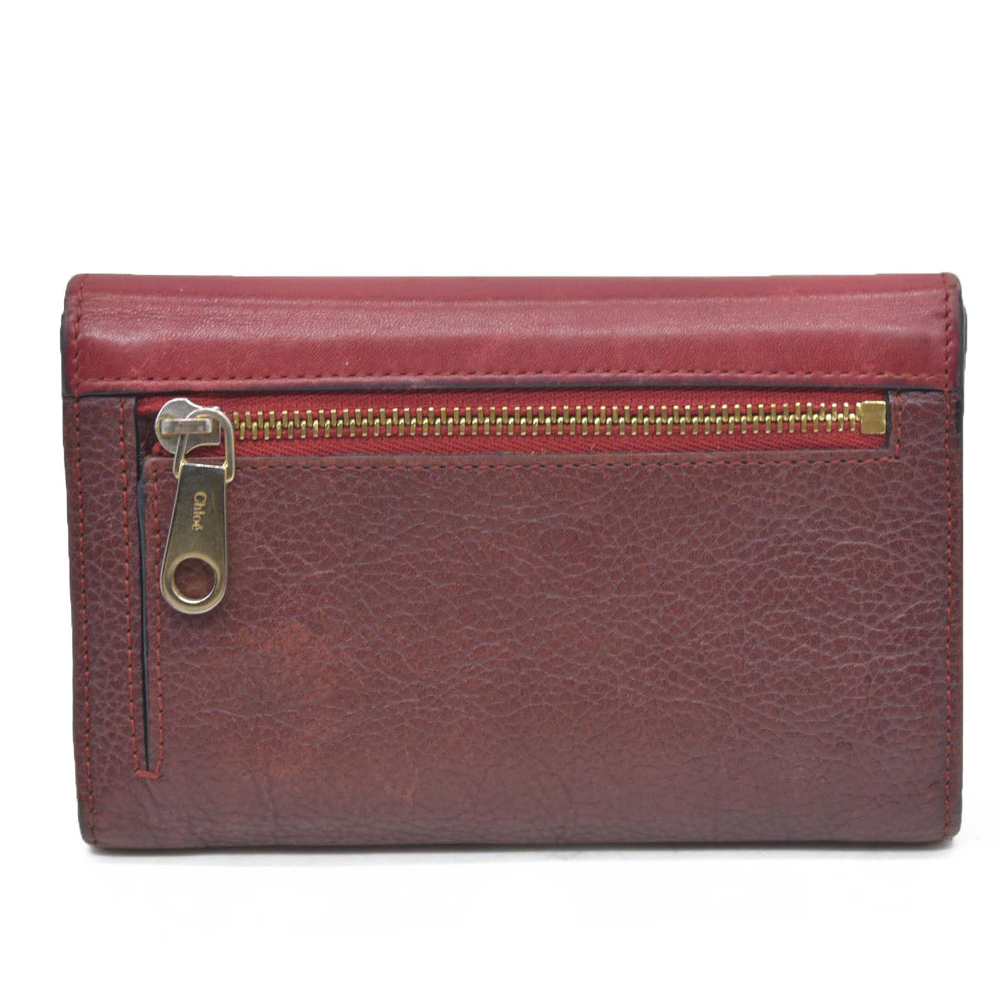 Chloe Patchwork Leather Trifold Wallet MultiColor