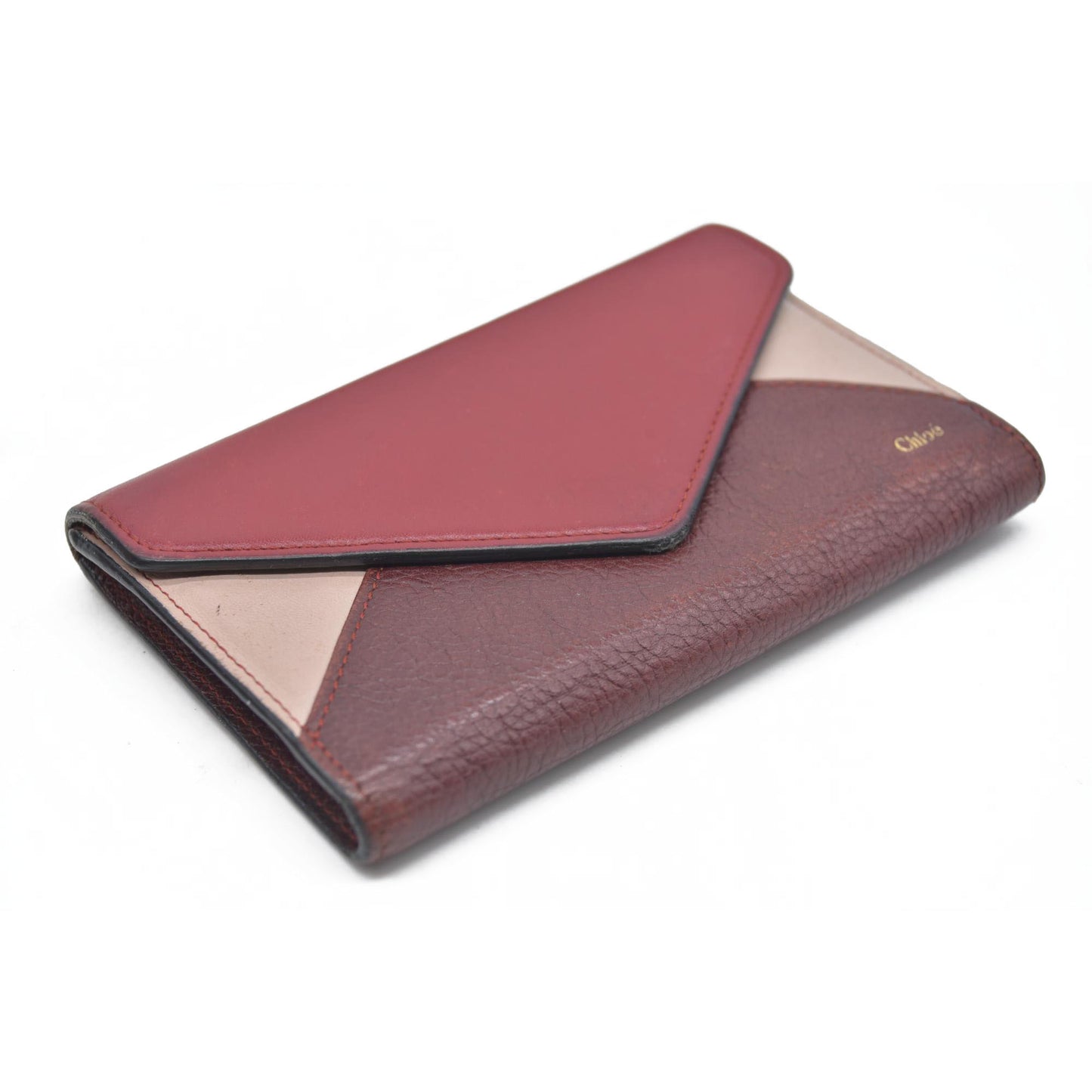 Chloe Patchwork Leather Trifold Wallet MultiColor