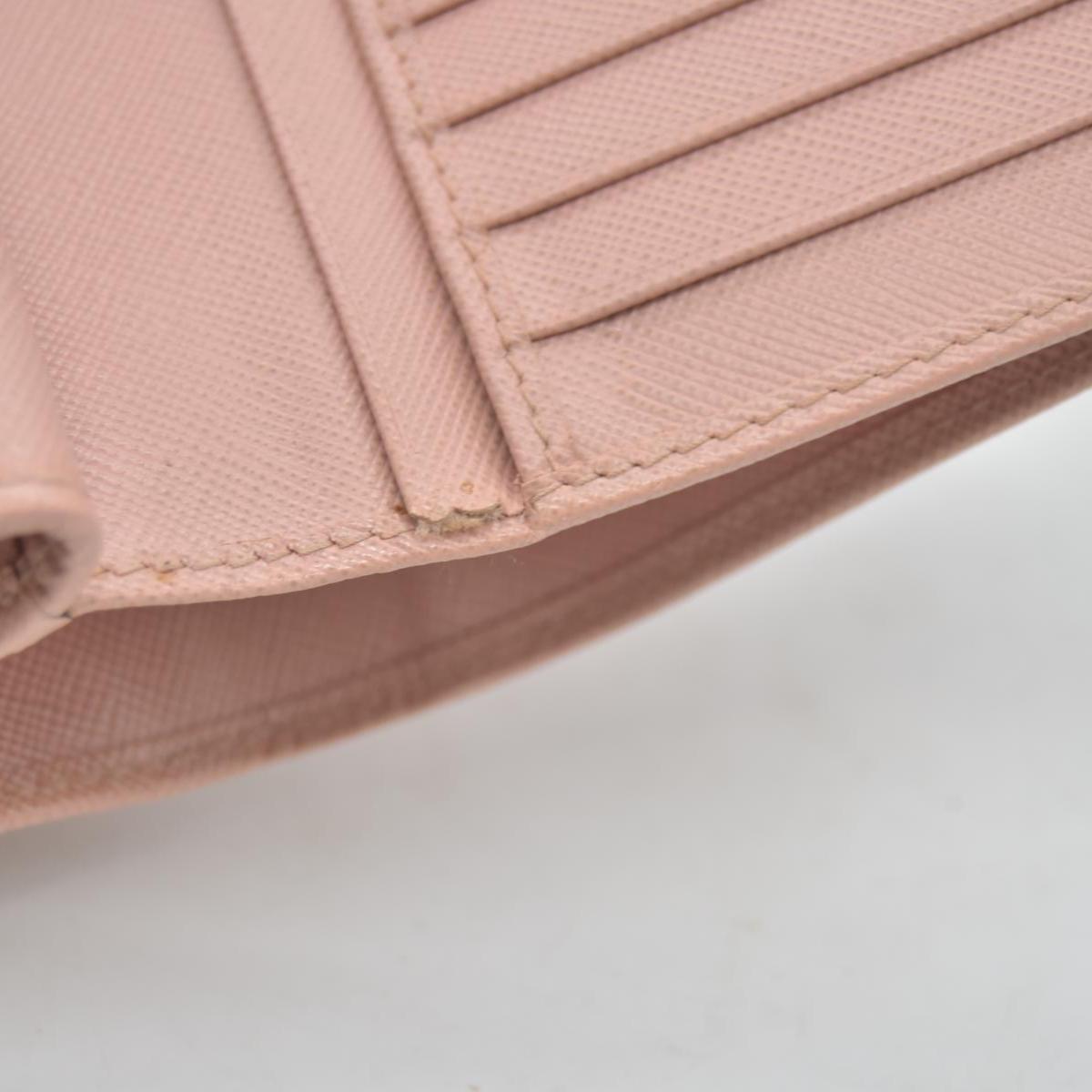 $650 PRADA Saffiano Compact Wallet Pink CONSIGNMENT