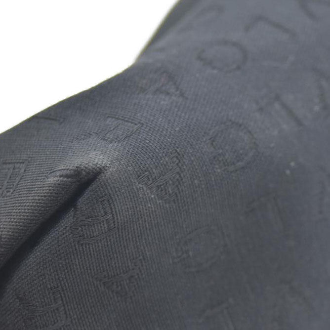 BVLGARI Logo Mania Canvas Cosmetic Pouch Bag Black