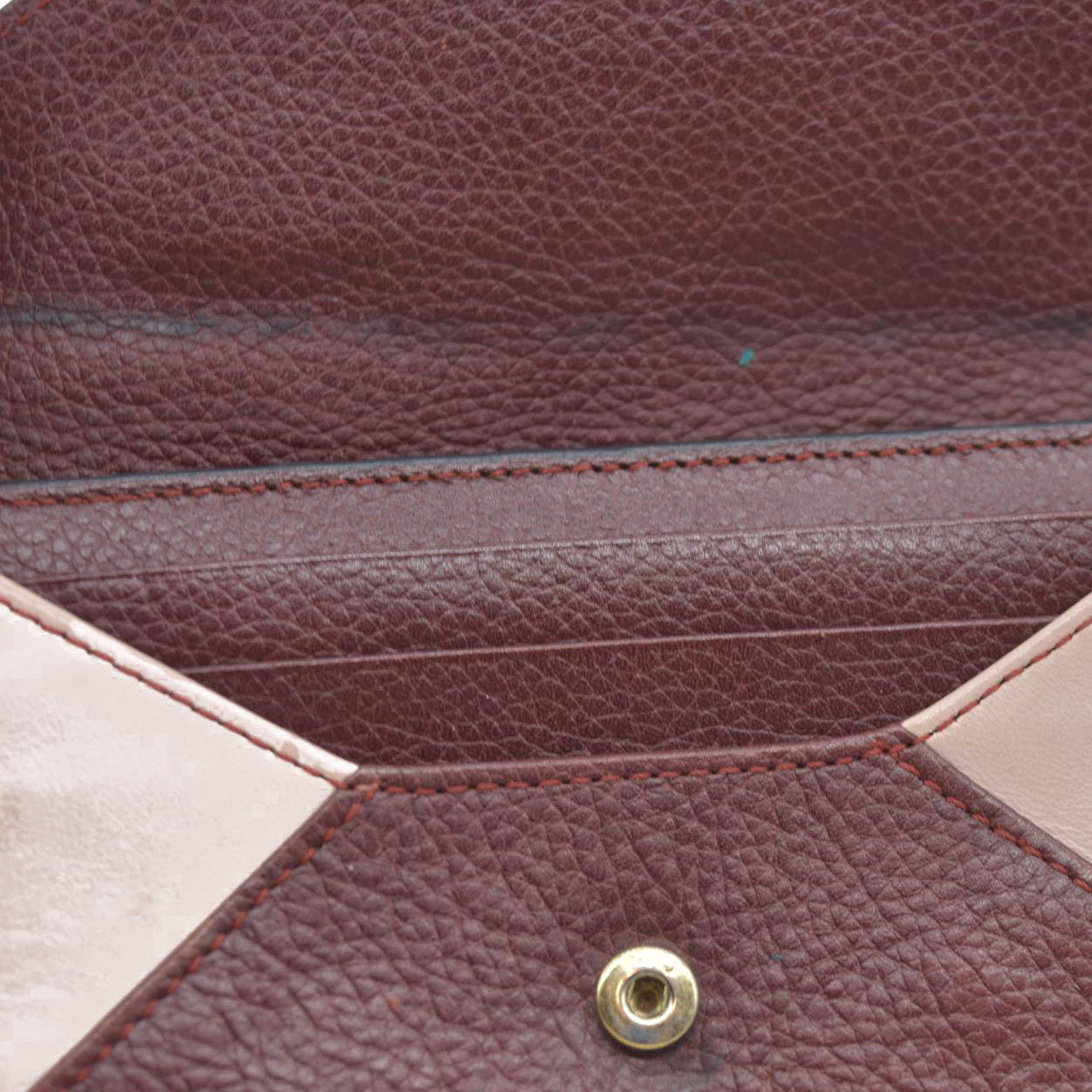 Chloe Patchwork Leather Trifold Wallet MultiColor
