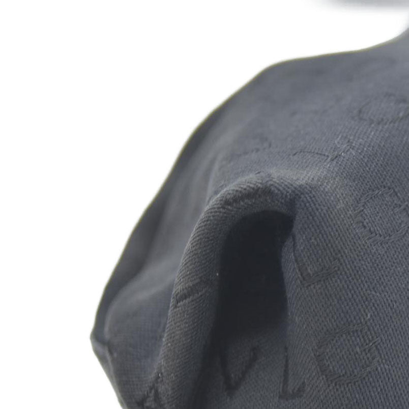 BVLGARI Logo Mania Canvas Cosmetic Pouch Bag Black