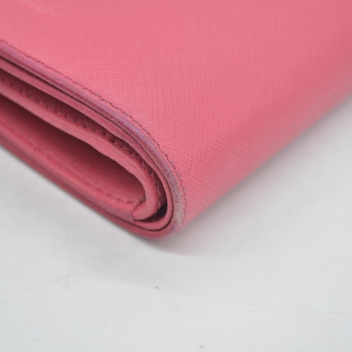 $650 PRADA Saffiano Compact Wallet Pink CONSIGNMENT