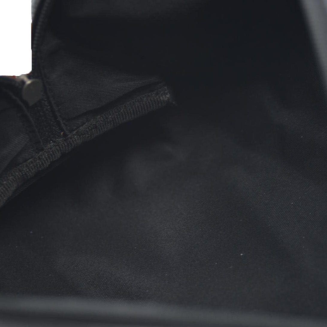 BVLGARI Logo Mania Canvas Cosmetic Pouch Bag Black