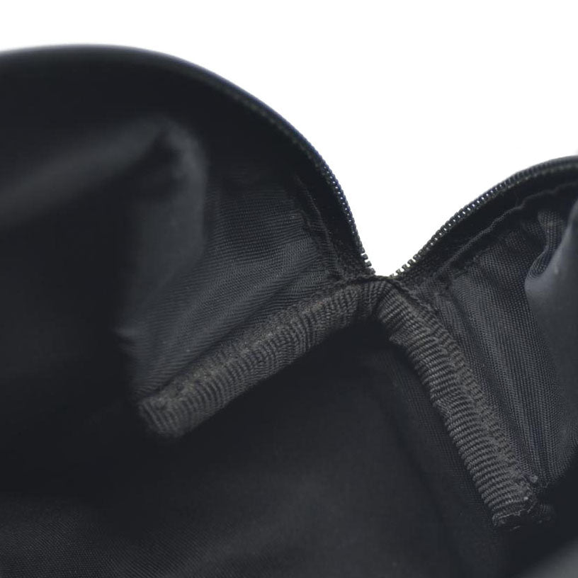 BVLGARI Logo Mania Canvas Cosmetic Pouch Bag Black