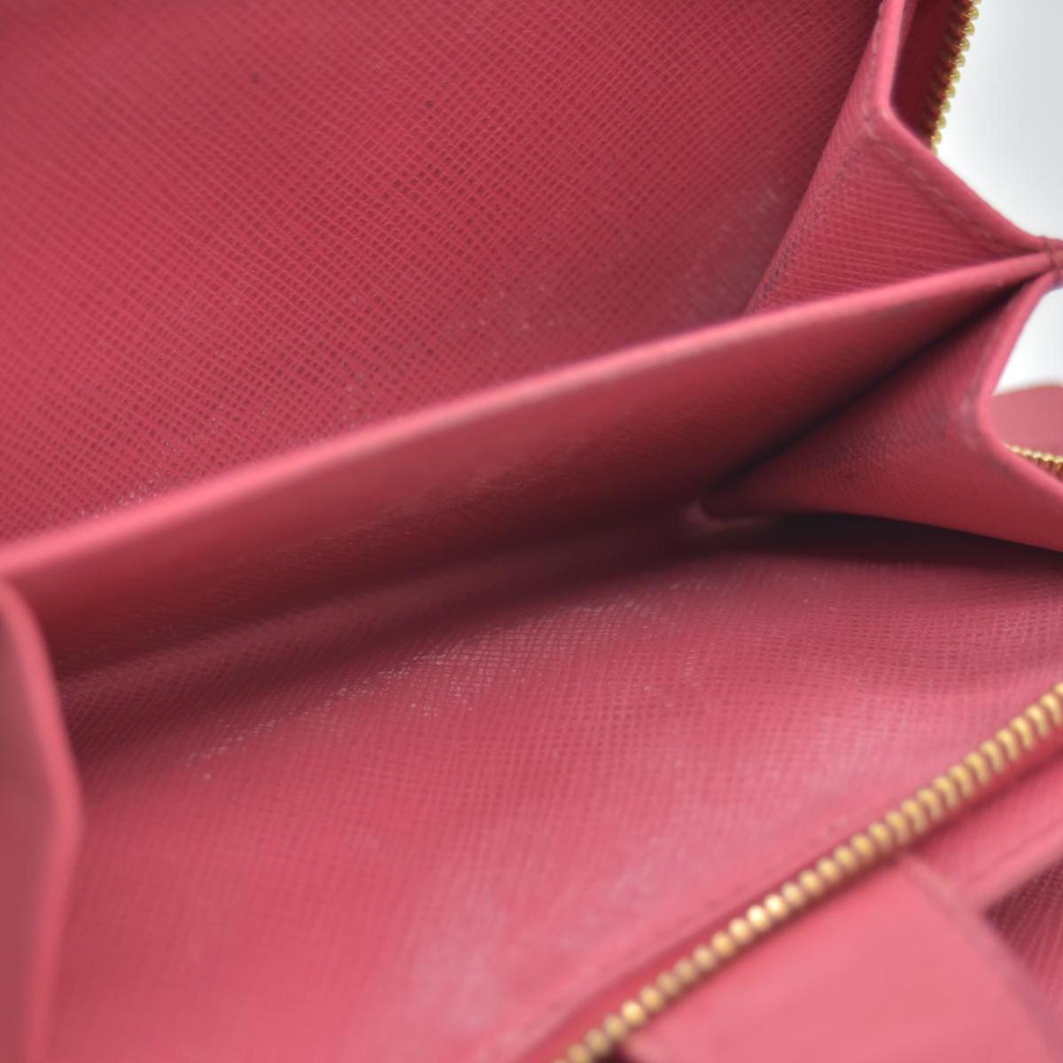 $650 PRADA Saffiano Compact Wallet Pink CONSIGNMENT