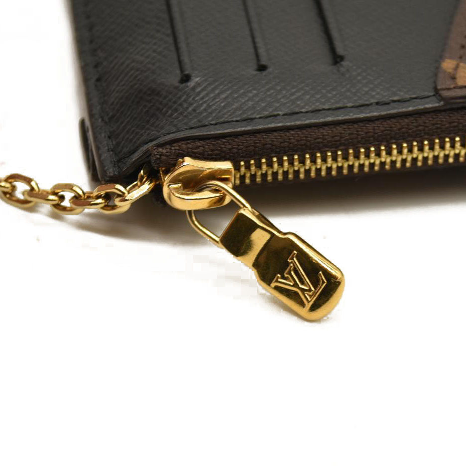 Louis Vuitton  Monogram Recto Verso Card Holder Black