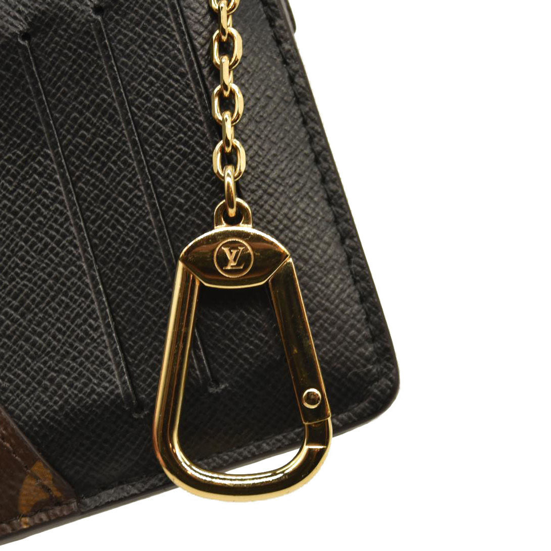 Louis Vuitton  Monogram Recto Verso Card Holder Black