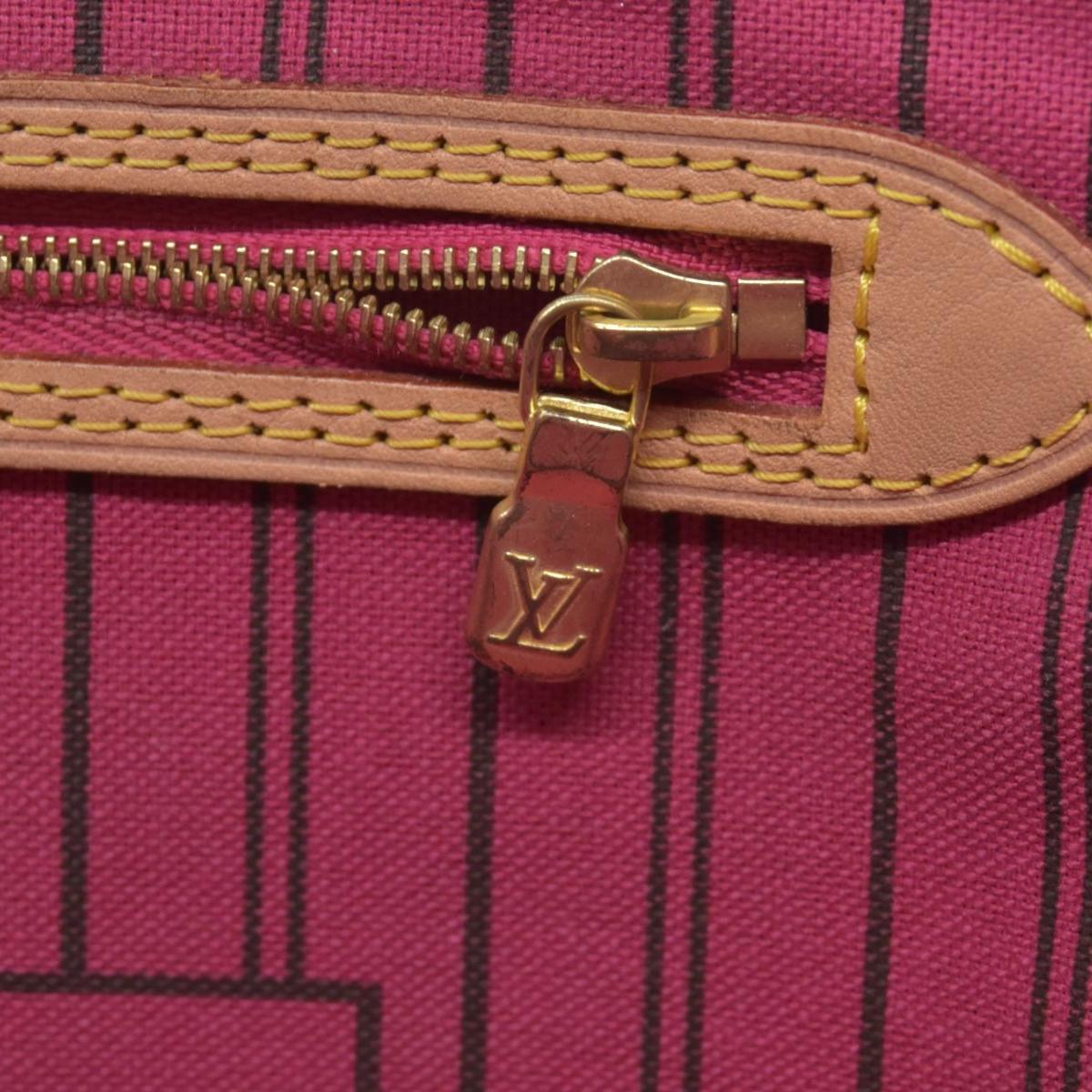 $2170 Louis Vuitton  Monogram Neo Neverfull MM Fuchsia AR0280