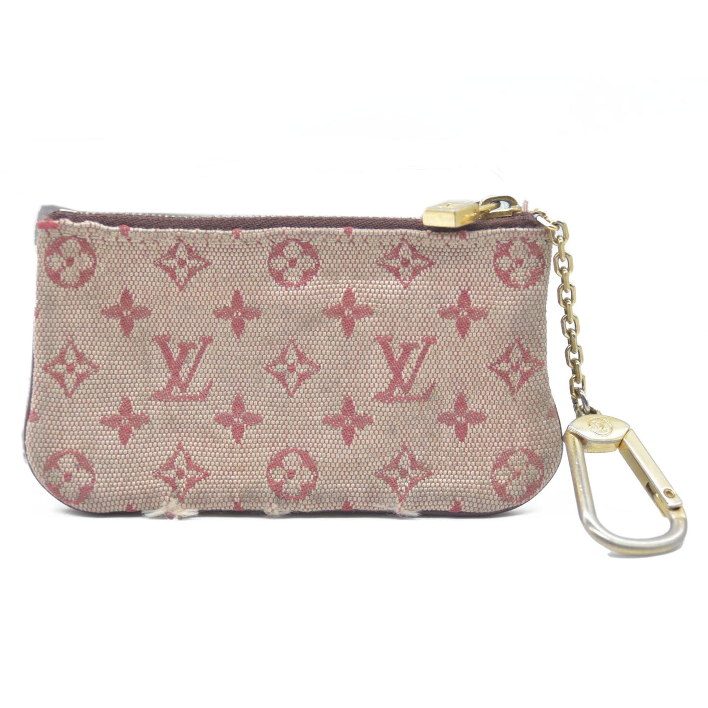 Louis Vuitton  Mini Monogram Key Pouch Cherry
