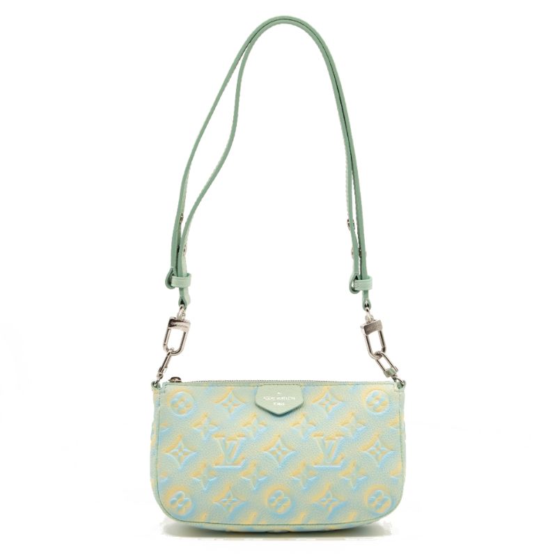 Louis Vuitton Empreinte Monogram Summer Stardust Pochette Accessories Water Green