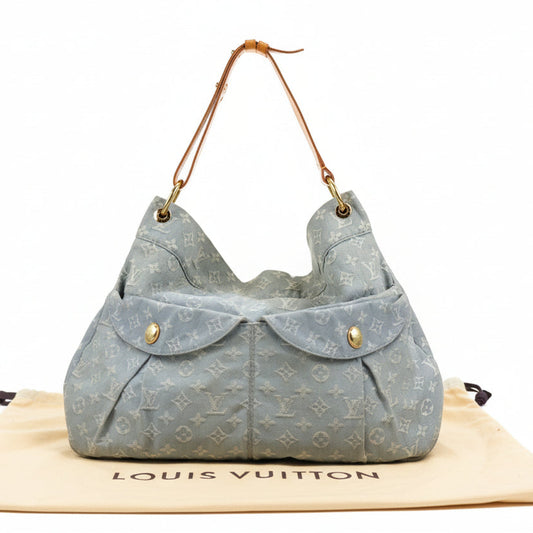 $2000 Louis Vuitton Denim Daily GM Blue Clair