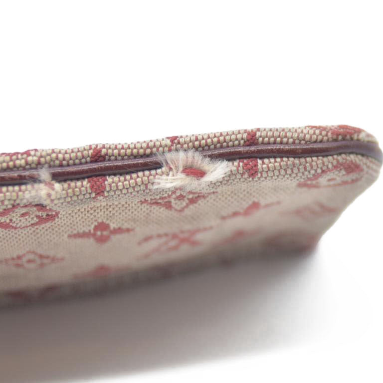 Louis Vuitton  Mini Monogram Key Pouch Cherry