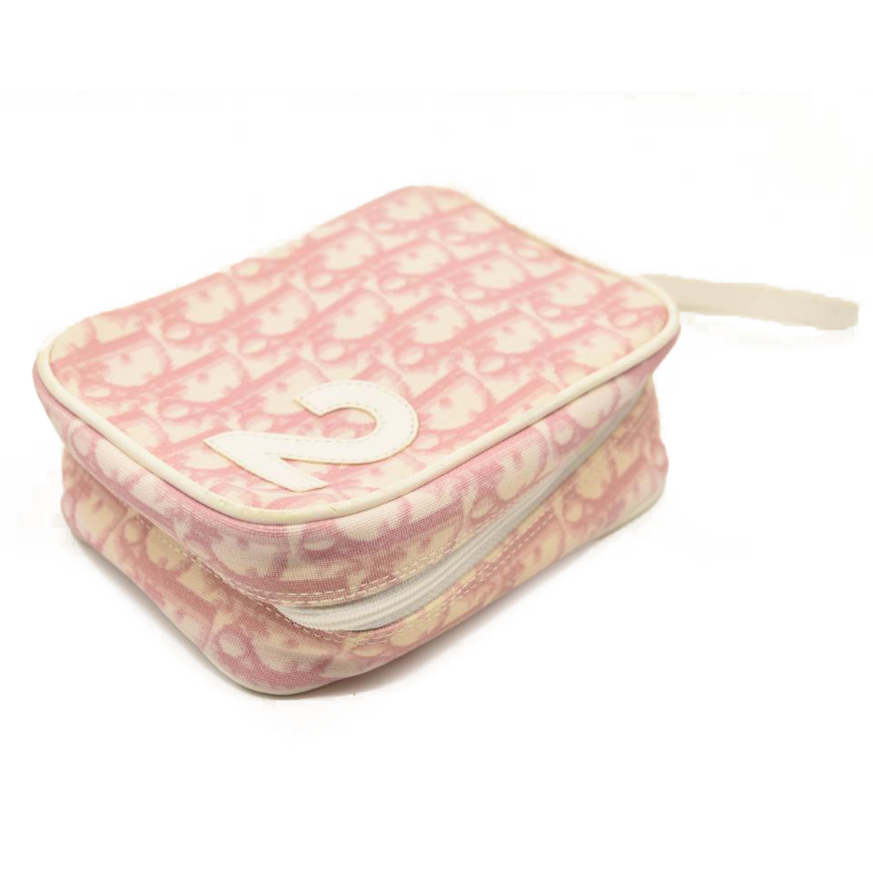 CHRISTIAN DIOR Monogram Girly Trotter Cosmetic Pouch Pink