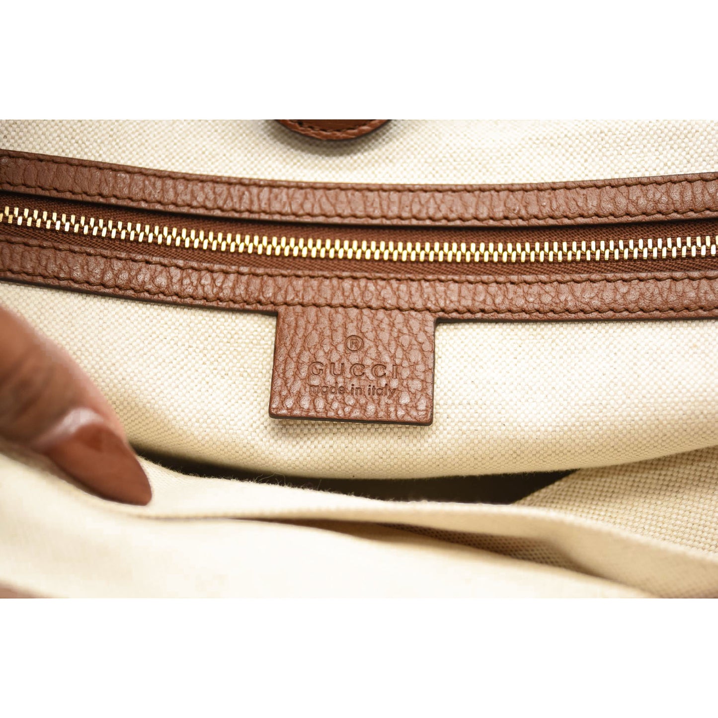 GUCCI New Denim GG Monogram Medium Ophidia Shopping Tote Blue Tea Cuir