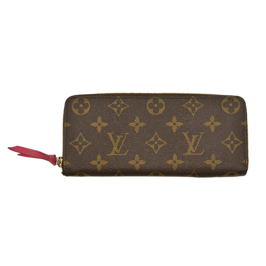 Louis Vuitton  Monogram Clemence Wallet Fuchsia GI0196