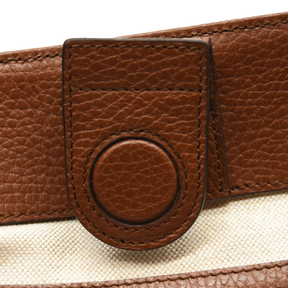 GUCCI New Denim GG Monogram Medium Ophidia Shopping Tote Blue Tea Cuir