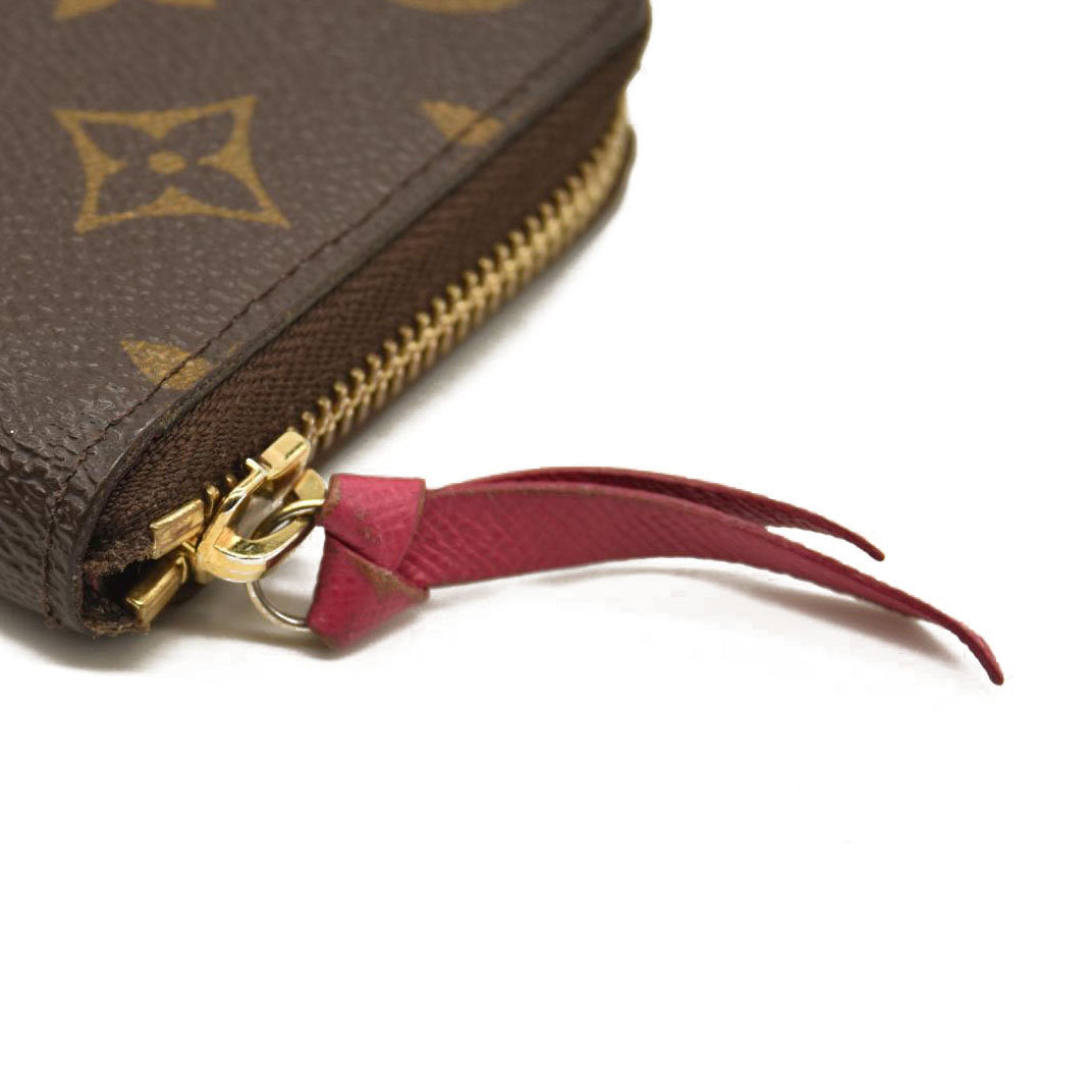 Louis Vuitton  Monogram Clemence Wallet Fuchsia GI0196