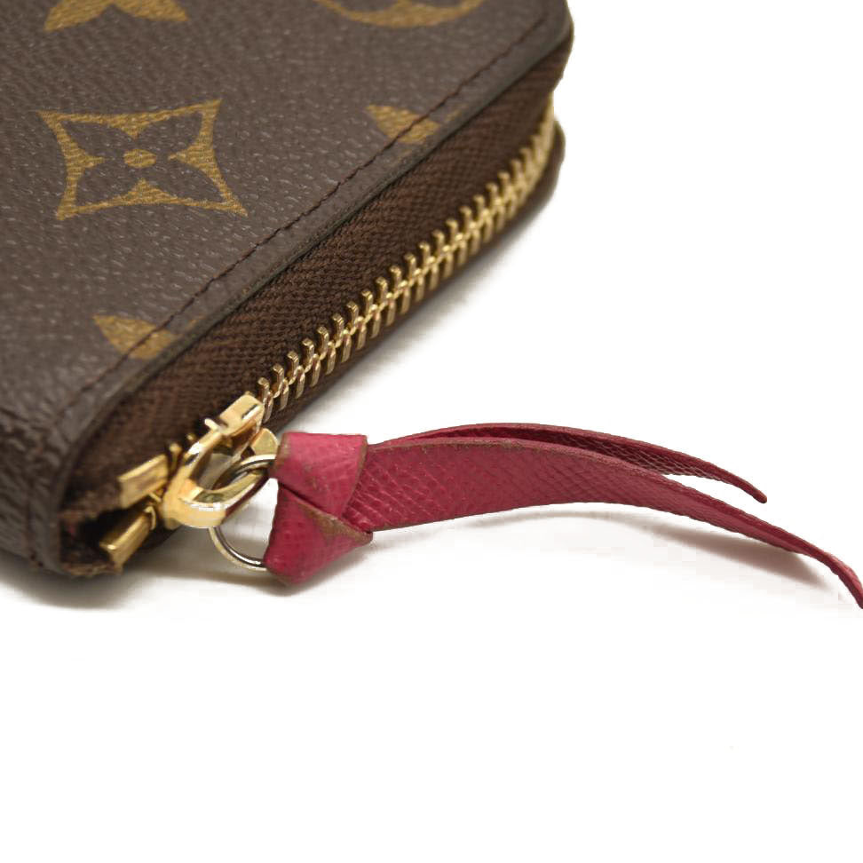 Louis Vuitton  Monogram Clemence Wallet Fuchsia GI0196