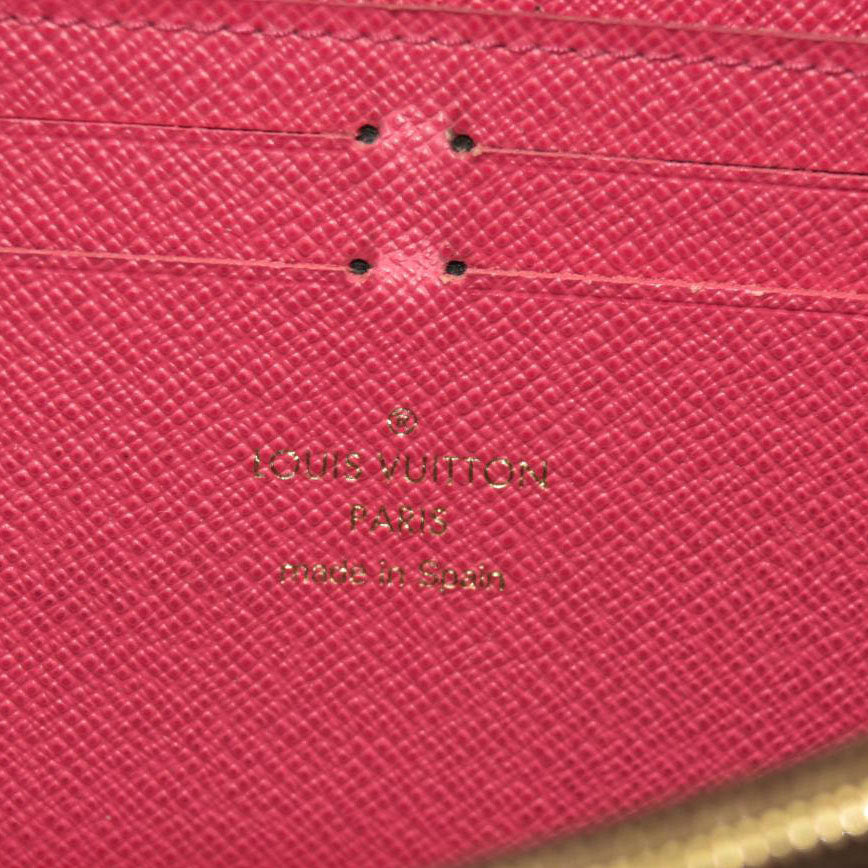 Louis Vuitton  Monogram Clemence Wallet Fuchsia GI0196