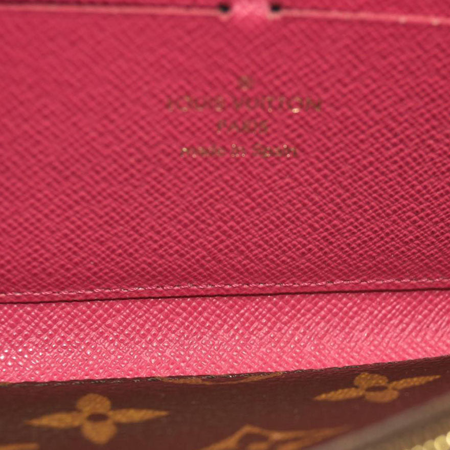 Louis Vuitton  Monogram Clemence Wallet Fuchsia GI0196