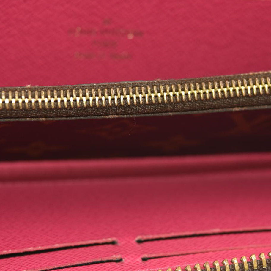 Louis Vuitton  Monogram Clemence Wallet Fuchsia GI0196