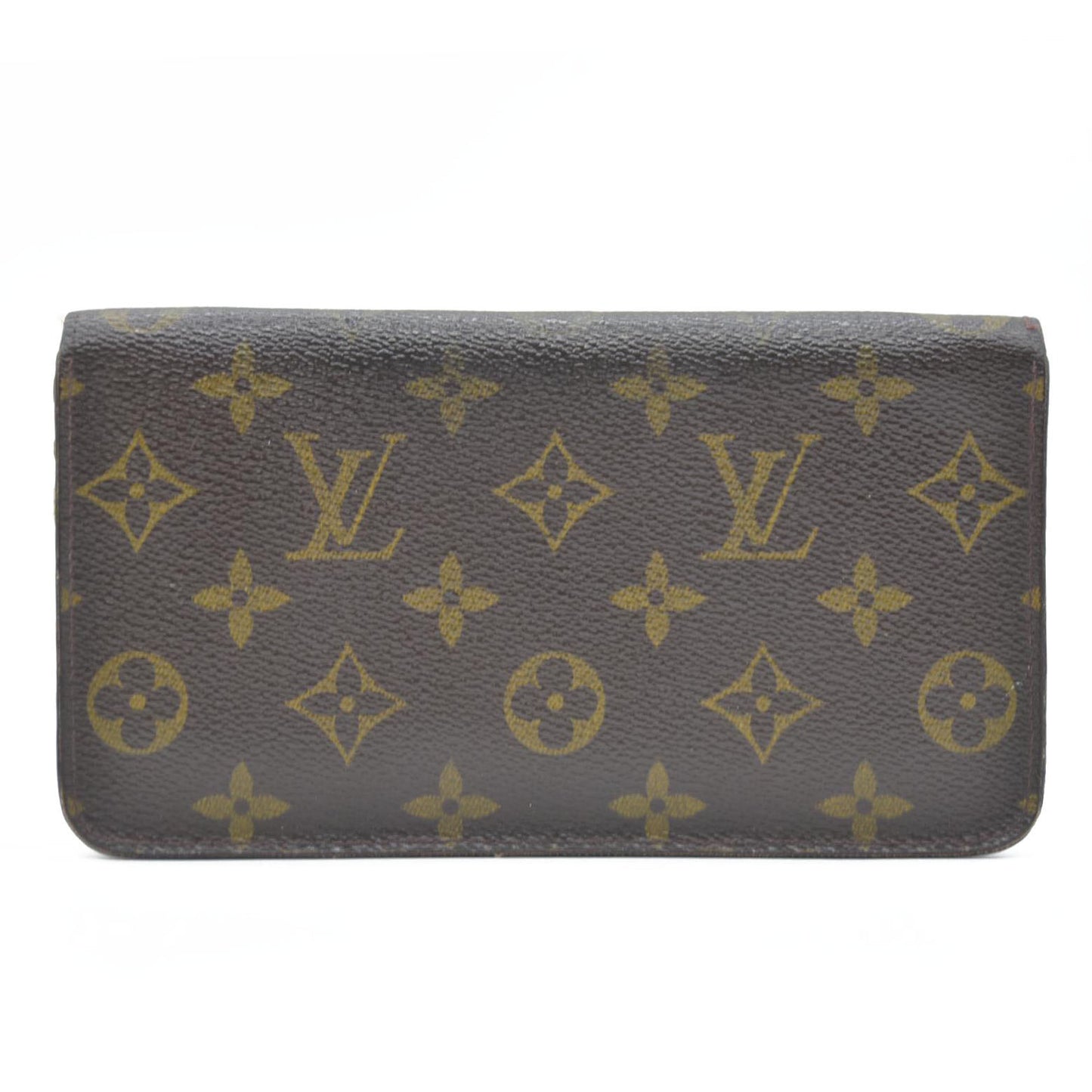 Louis Vuitton Monogram Porte Monnaie Zippy Long Wallet Brown TH0092