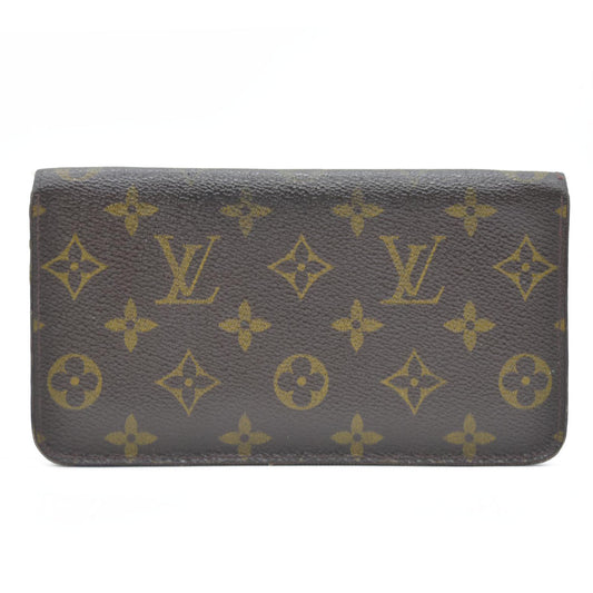 Louis Vuitton Monogram Porte Monnaie Zippy Long Wallet Brown TH0092
